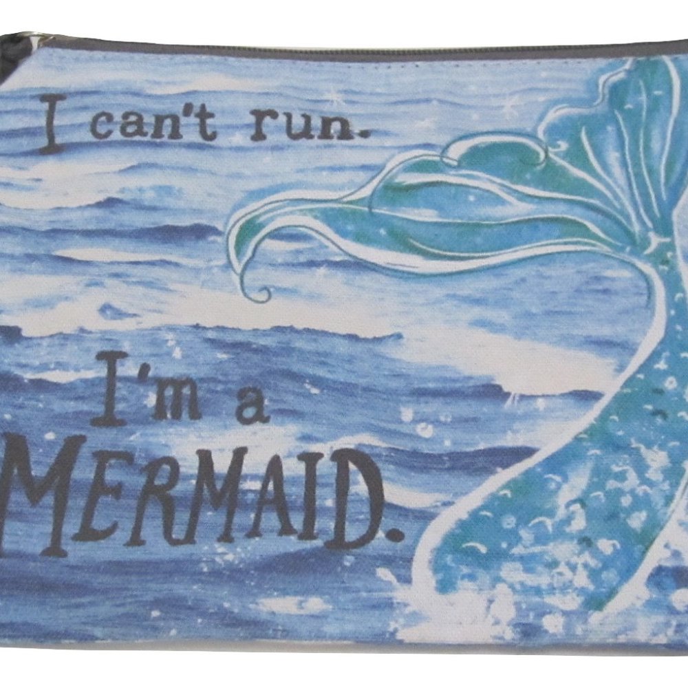 I  can't  run  I'm  a  Mermaid  cotton  bag